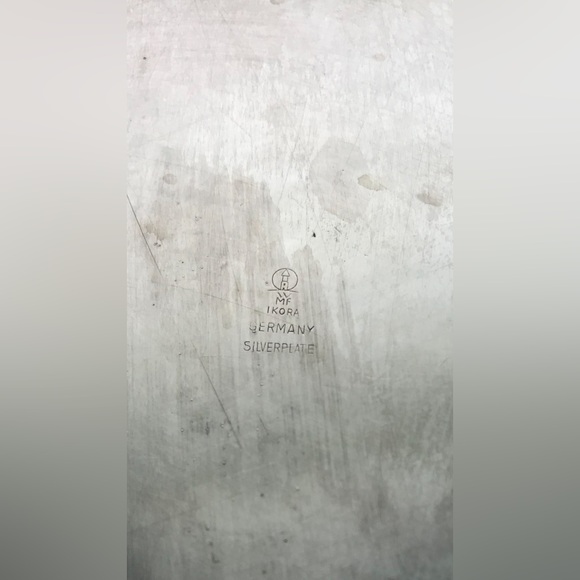 Vintage IKORA German Round Silver Plated Plate - Picture 8 of 8